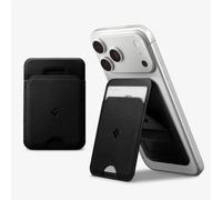 Spigen Slim Fold MagFit Magnetic Wallet MagSafe Card Holder Stand Compatible with iPhone 17/16/15/14/13/12 Pixel 10 Series MagSafe-Compatible Pixelsnap - Black (1-Card)