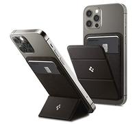 Spigen Smart Fold MagFit Magnetic Wallet Card Holder with Kickstand Compatible with iPhone 16/15/14/13/12 Models, MagSafe Accessories - Gunmetal