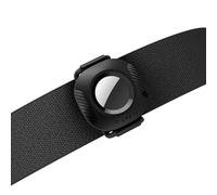 Spigen Tag Armor 2 Cover with Silicone Strap Compatible with AirTag 2/1 (2026/2021) Holder for Dog Collars, Cat Collars, Strollers, Purses and Other Valuables - Black