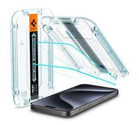 Spigen Tempered glass Screen Protector glasTR EZ FIT] designed for iPhone 15 Pro case Friendly] - 2 Pack