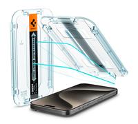 Spigen Tempered glass Screen Protector glasTR EZ FIT] designed for iPhone 15 Pro Max case Friendly] - 2 Pack