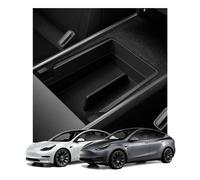 Spigen Tesla Model 3 2021-2023 and Y (~2024) Armrest Centre Console Organiser Tray, Storage Box, Carbon Patterned, Designed for Tesla Accessories - B