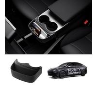 Spigen Tesla Model Y Juniper Standard 2026 Centre Console Organiser Extender, Anti-Slip Cup Holder Front Storage Tray, Premium Interior Accessories Compatible with Tesla Model Y Standard ONLY