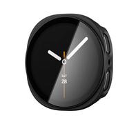 Spigen Thin Fit 360 Case for Samsung Galaxy Watch 9/8 40mm | Lightweight PC cover with built-in tempered glass screen protector, unhindered accessibility, for 2026/2025 models - Black