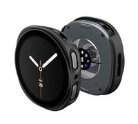 Spigen Thin Fit 360 case for Samsung Galaxy Watch 9/8 44mm | Lightweight PC cover with built-in tempered glass screen protector, unhindered accessibility, for 2026/2025 models - Black