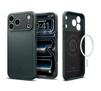 Spigen Thin Fit MagFit Case for iPhone 17 Pro (2025), Compatible with MagSafe Accessories [Military-Grade Drop Protection] - Abyss Green