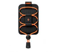 Spigen Tiefit MagFit Strap Stand Wallet for MagSafe & Pixelsnap | MagSafe wallet with finger strap, kickstand, card storage and secure grip for outdoor and everyday use - Black