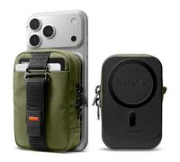 Spigen Tintap Zip MagFit Magnetic MagSafe Wallet Card Holder with iPhone 17/16/15/14/13/12 Series and PixelSnap Cases for Pixel 10 Series, Earphone mini Pouch - Black