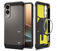 Spigen Tough Armor (AI) MagFit Case for Samsung Galaxy S25 Edge, Compatible with MagSafe Accessories - Gunmetal