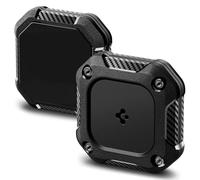 Spigen Tough Armor IP Waterproof Case Compatible with AirTag 2/1 (2026/2021) Scratch Resistant Case with Double Sided Adhesive Tape for All Outdoor Activities - Black