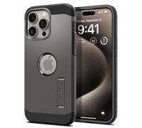 Spigen Tough Armor MagFit Case for iPhone 15 Pro, Compatible with MagSafe Accessories - Gunmetal
