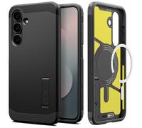 Spigen Tough Armor MagFit Phone Case for Samsung Galaxy S25 FE, Compatible with MagSafe Accessories - Black