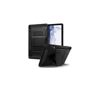 Spigen Tough Armor Pro For Galaxy Tab S8 Plus/Tab S7 Plus 5G/ Tab S7 Plus 12.4Inch Back Cover Case With Built In S Pen Holder, Kick Stand - Black