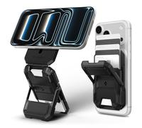 Spigen Tough Armor Pro MagFit Magnetic MagSafe Wallet Card Holder RFID Blocking Kickstand Compatible with iPhone 17/16/15/14/13/12 Series and PixelSnap Cases for Pixel 10 Series - Black