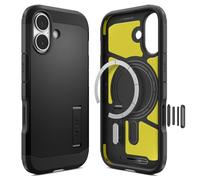 Spigen Tough Armor T MagFit Case for iPhone 17 (2025), Compatible with MagSafe Accessories [Camera Control Covered] [Built-in Kickstand] [Military-Grade Drop Protection] - Black