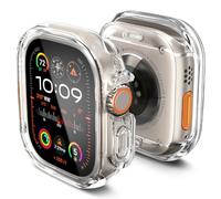 Spigen Ultra Hybrid Case for Apple Watch Ultra 4/3/2/1 49mm | Clear hybrid case with full coverage screen protector, precise cutouts, for 2026 ~2023 models - Crystal Clear
