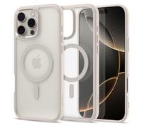 Spigen Ultra Hybrid MagFit Case for iPhone 16 Pro [MagSafe Compatible] [Military-Grade Drop Protection] - Frost Natural Titanium