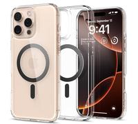 Spigen Ultra Hybrid MagFit Case for iPhone 16 Pro Max [MagSafe Compatible] [Military-Grade Drop Protection] - Clear Carbon Fiber