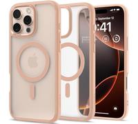 Spigen Ultra Hybrid MagFit Case for iPhone 16 Pro Max [MagSafe Compatible] [Military-Grade Drop Protection] - Frost Rose Titanium