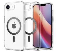 Spigen Ultra Hybrid MagFit Case for iPhone 16e 2025, Compatible with MagSafe Accessories - Clear Carbon Fiber