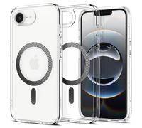 Spigen Ultra Hybrid MagFit Case for iPhone 16e 2025, Compatible with MagSafe Accessories - Clear Carbon Fiber