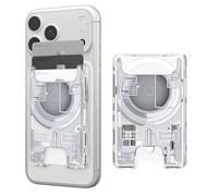 Spigen Ultra Hybrid MagFit Version 2 Magnetic MagSafe Wallet Card Holder Compatible with iPhone 17/16/15/14/13/12 Series and PixelSnap Cases for Pixel 10 Series - ZeroOne White