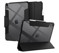 Spigen Ultra Hybrid Pro Case for iPad Air 11/10.9 inch | Transparent Case with Pencil Holder, Tri-Fold Stand, Auto sleep/wake function for M4-M2 (2026-2020) - Black