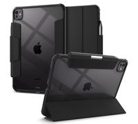 Spigen Ultra Hybrid Pro Designed for iPad Pro 11 inch Case M4 (2024) with Transparent Back and Pencil Holder - Black