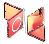Spigen Ultra Hybrid Pro MagFit Case for Samsung Galaxy Z Flip 7, Compatible with MagSafe Accessories - Clear White