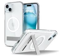 Spigen Ultra Hybrid S MagFit Case for iPhone 15 Plus, Compatible with MagSafe Accessories - Crystal Clear
