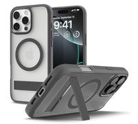 Spigen Ultra Hybrid S MagFit Case for iPhone 16 Pro Max [Built-in Kickstand] [MagSafe Compatible] - Frost Grey