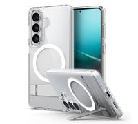 Spigen Ultra Hybrid S MagFit Case for Samsung Galaxy S26 Plus, Compatible with MagSafe Accessories - Clear White
