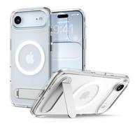 Spigen Ultra Hybrid S MagFit Case for iPhone Air (2025), Compatible with MagSafe Accessories [360° Rotating Kickstand] [Anti-Yellowing] - Clear White
