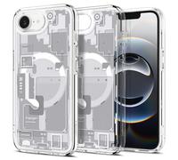 Spigen Ultra Hybrid Zero One MagFit Case for iPhone 17e / 16e, Compatible with MagSafe Accessories [TEARDOWN DESIGN] [Military-Grade Drop Protection] - White