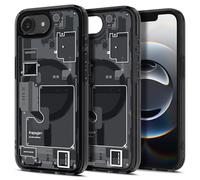 Spigen Ultra Hybrid Zero One MagFit Case for iPhone 17e / 16e, MagSafe Compatible Phone Cover [TEARDOWN DESIGN] [Military-Grade Drop Protection] - Black