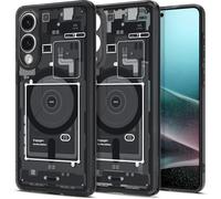 Spigen Ultra Hybrid Zero One MagFit Case for Samsung Galaxy S25 Edge, Compatible with MagSafe Accessories - Black