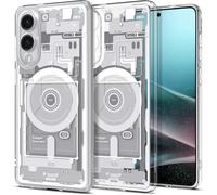 Spigen Ultra Hybrid Zero One MagFit Case for Samsung Galaxy S25 Edge, Compatible with MagSafe Accessories - White