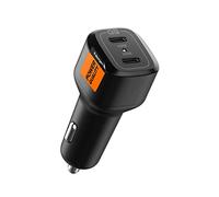 Spigen USB C Car Charger 75W Dual Fast Charge PD PPS 3.0 45W+30W for Samsung Galaxy S24 Ultra Plus S23 S23 S21 Note 20 Z Flip Fold 5 iPhone 14 13 Pro Max Plus Pixel 7 6 Pro MacBook Air iPad Steam Deck