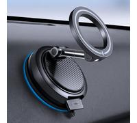 Spigen VacuumLock MagSafe Car Mount 360° Rotating Magnetic Car Phone Holder Cradle Compatible with iPhone 17 16 15 14 13 12 & Magsafe Cases for Samsung S26 S25, Pixel 10 - Dashboard/Windshield