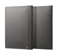 Spigen Valentinus Laptop Sleeve 15/15.6/16 Inch, Compatible with MacBook Pro, Built in Magnetic Flap, Leather Laptop Case - City Gray
