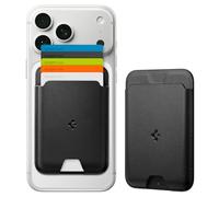 Spigen Valentinus MagFit Magnetic MagSafe Wallet Card Holder 5-Cards Compatible with iPhone 17/16/15/14/13/12 Series and PixelSnap Cases for Pixel 10 Series - Black
