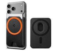 Spigen Valentinus MagFit+ Magnetic MagSafe Wallet Card Holder Compatible with iPhone 17/16/15/14/13/12 Series, PixelSnap Cases for Pixel 10 Series and MagSafe Accessories - Black