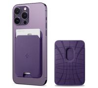 Spigen Valentinus MagFit Magnetic Wallet Card Holder 2-Cards Compatible with iPhone 16/15/14/13/12 Models, MagSafe Accessories - Violet Purple