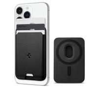 Spigen Valentinus MagFit Magnetic Wallet Card Holder 3-Cards Compatible with iPhone 16/15/14/13/12 Models, MagSafe Accessories - Black