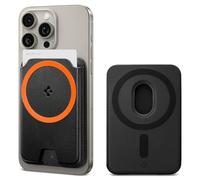 Spigen Valentinus MagFit+ Magnetic Wallet Card Holder 3-Cards Compatible with iPhone 16/15/14/13/12 Models, MagSafe Accessories - Black