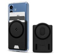 Spigen Valentinus MagFit+ Magnetic Wallet Card Holder 3-Cards Compatible with Samsung Galaxy S25/ S25 Plus/ S25 Ultra / S25 Edge/Z Fold 7, MagSafe Accessories - Black