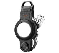 Spigen Valentinus Pro Keychain Compatible with AirTag (2021) Key Organizer up to 5 Keys Ring for Car Keys - Black