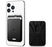 Spigen Valentinus Pro MagFit Magnetic MagSafe Wallet Card Holder 3-Cards with iPhone 17/16/15/14/13/12 Series and PixelSnap Cases for Pixel 10 Series - Black