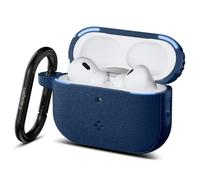 Spigen Vault Case for AirPods Pro 3 (2025) | TPU case with textured grip, magnetic lock, military grade defense and carabiner for 2025 models - Navy Blue