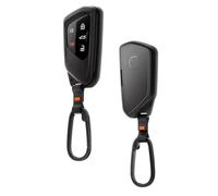 Spigen Volkswagen Key Cover Case with Carabiner & Strap, TPU - 1 Pack | Shockproof, Anti-Scratch, Enhanced Grip, Premium Gift for VW Owners, Volkswagen Accessories, VW Key Fob Protector